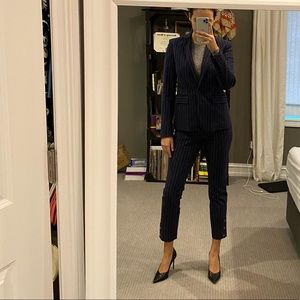 Rag & Bone Navy Pinstripe Dress Pants